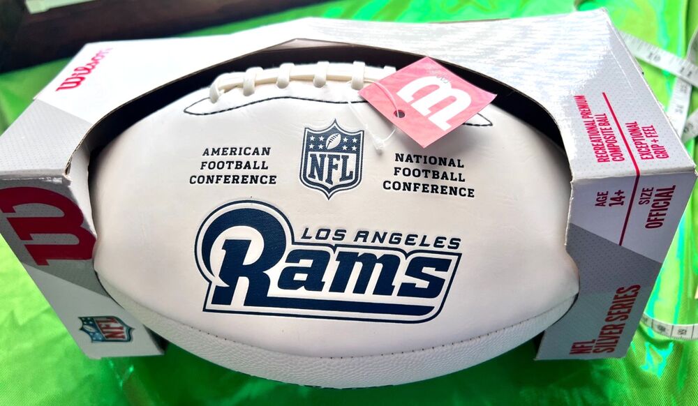 Wilson Los Angeles Rams NFL Silver Series Football Official Size NIB